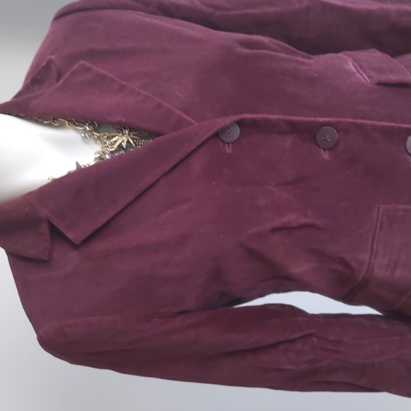 Wine burgundy blazer jacket 4 Small Port wine rich Small - Picture 11 of 17